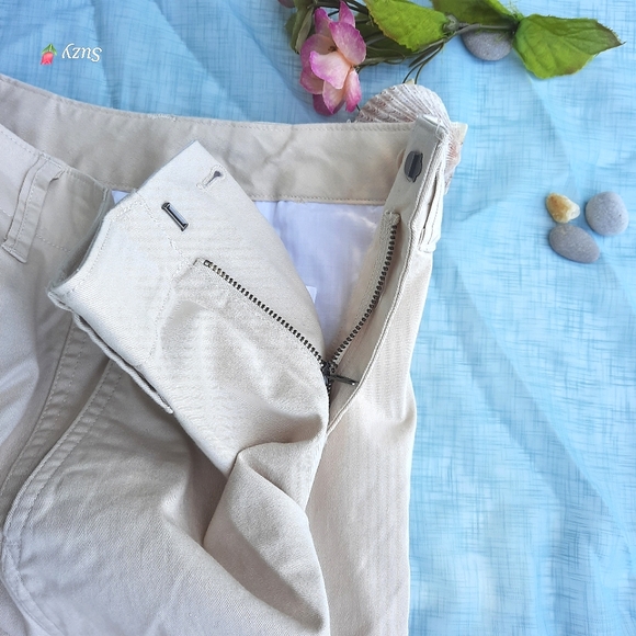 LANDS' END Mid Rise, Wide Leg, Light Beige Pants - Picture 12 of 12